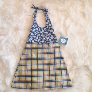 Blue Juniper Halter Dress